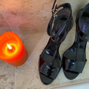 Ralph Lauren  Patent Leather Strappy Heels